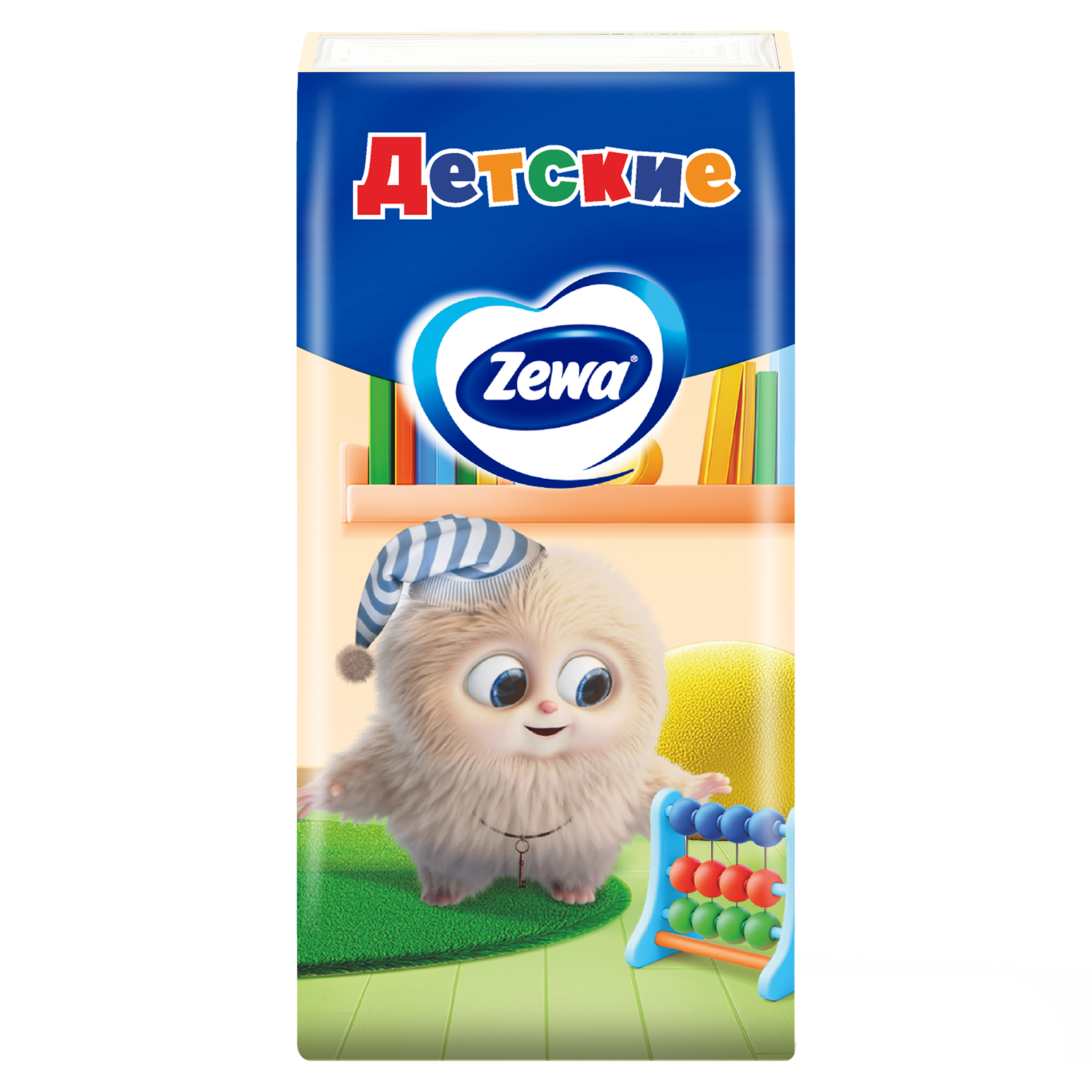 Платочки носовые Zewa Kids, 3 слоя, 10 шт.x10 - фото №2