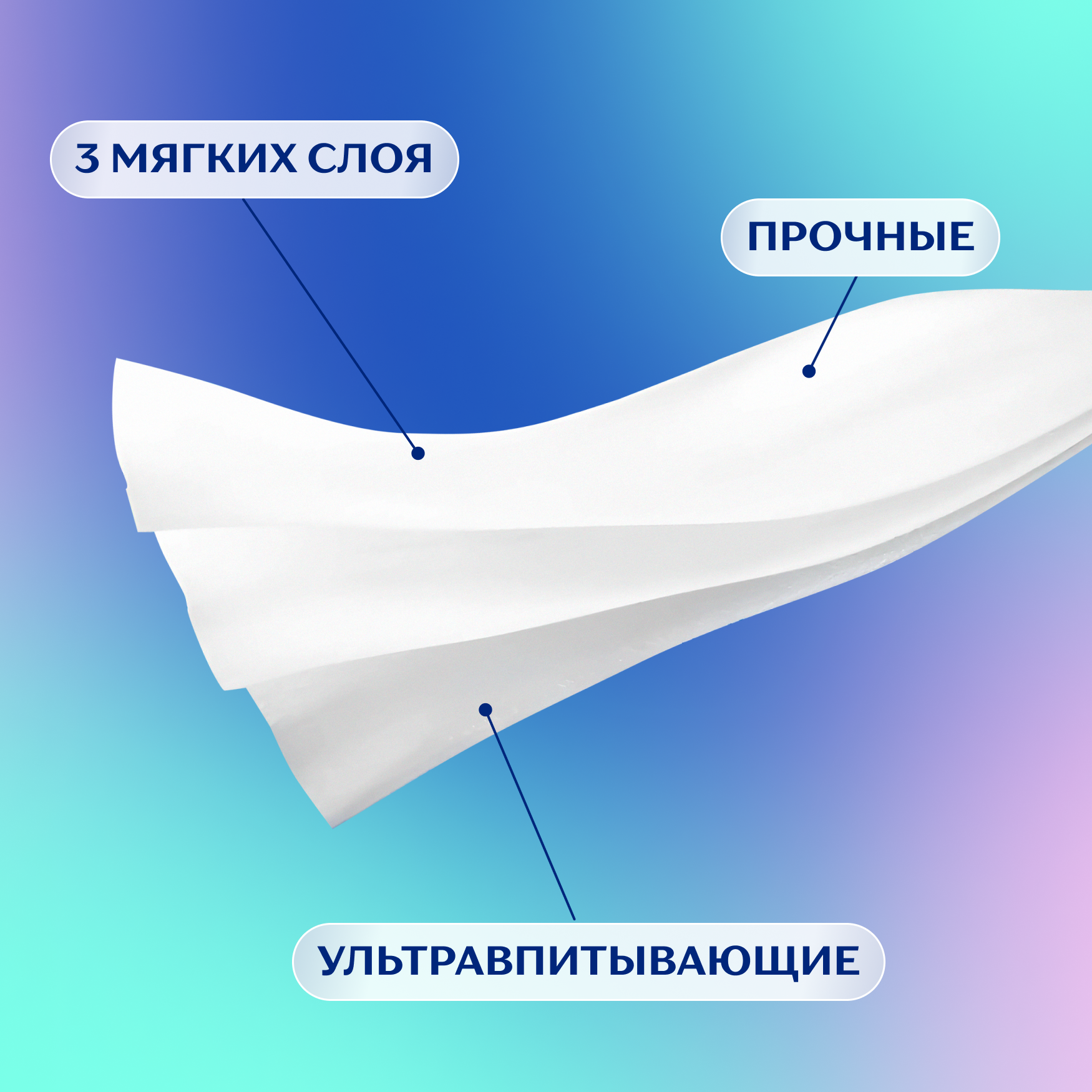 Салфетки Бумажные в коробке Zemma Deluxe Design, 3 слоя, 90 шт - фото №3