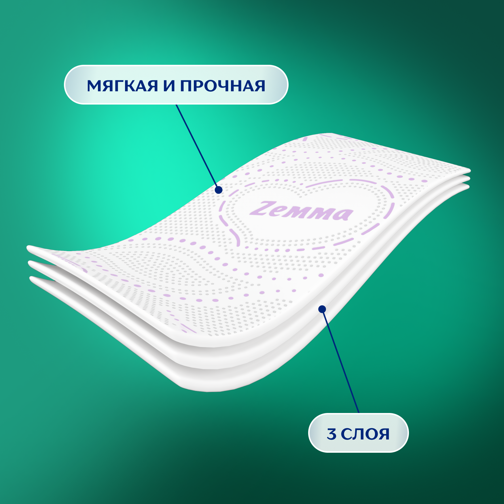 Туалетная бумага Zemma Comfort, 3 слоя, 6 рулонов - фото №3