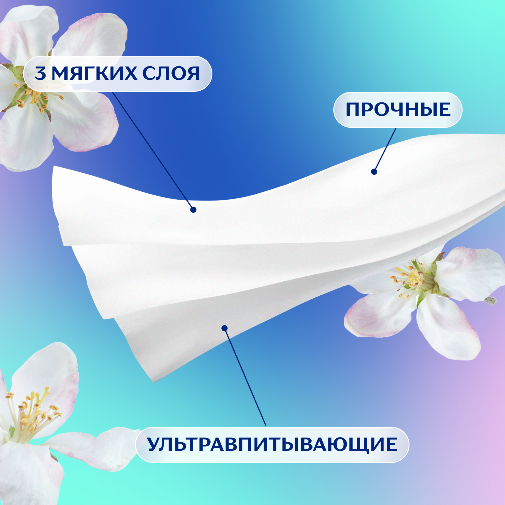 Салфетки бумажные в коробке Zemma Deluxe Аroma Collection, 3 слоя, 60 шт - фото №3