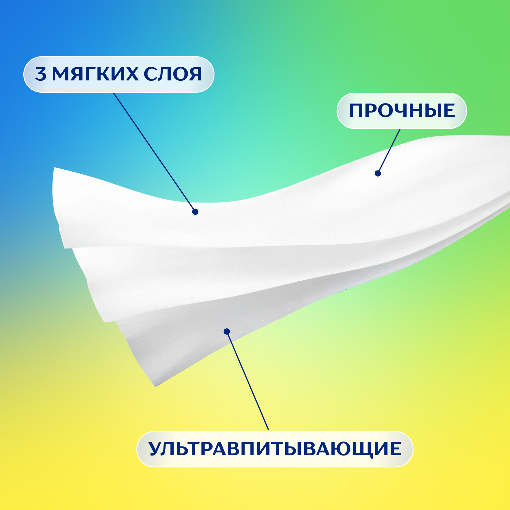 Салфетки бумажные в коробке Zemma Детские, 3 слоя, 90 шт - фото №3