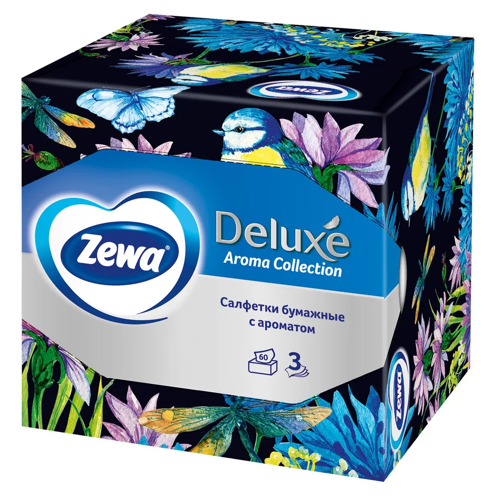 Zewa Deluxe Арома Коллекция, 3 слоя, 60 шт. - фото №3