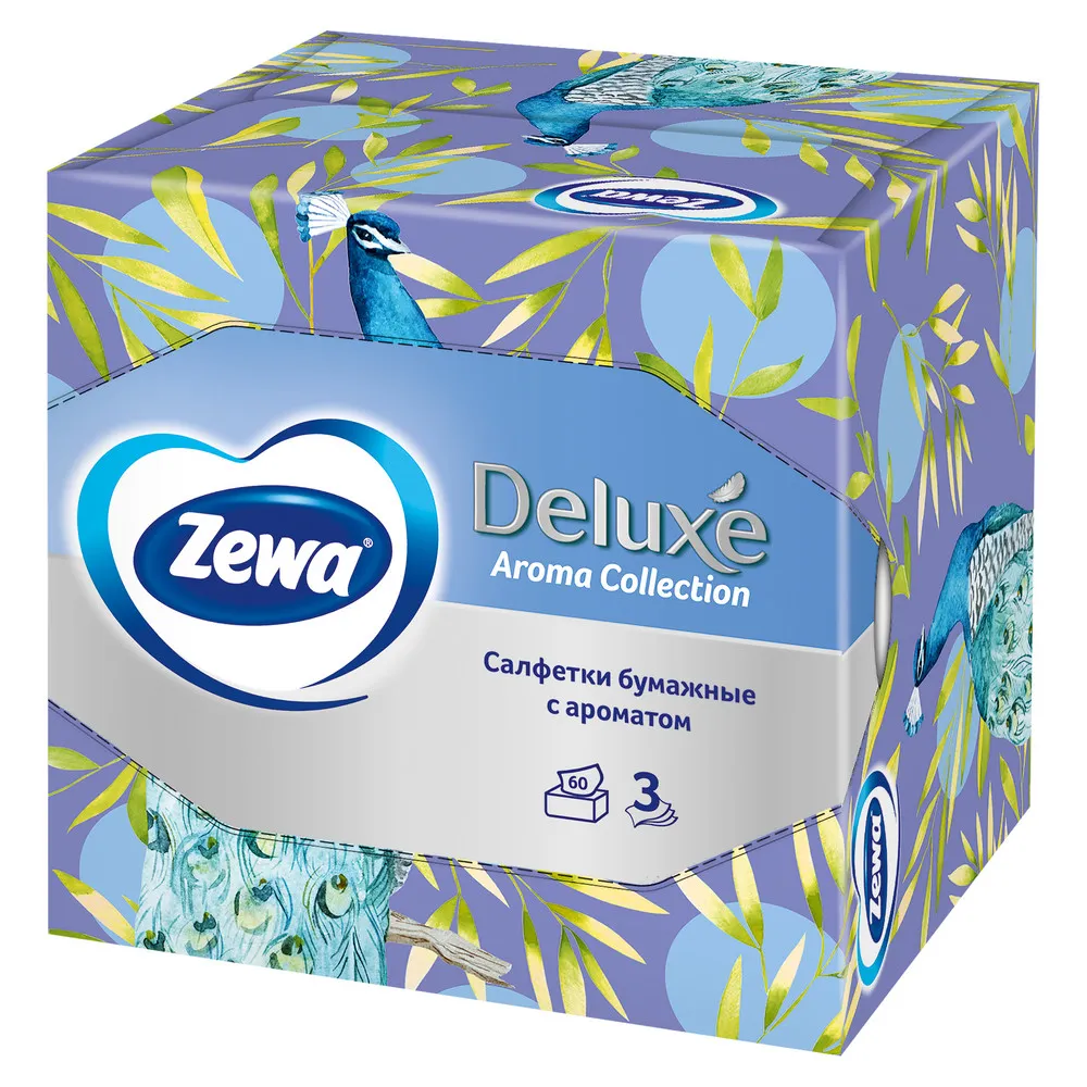 Zewa Deluxe Арома Коллекция, 3 слоя, 60 шт. - фото №2