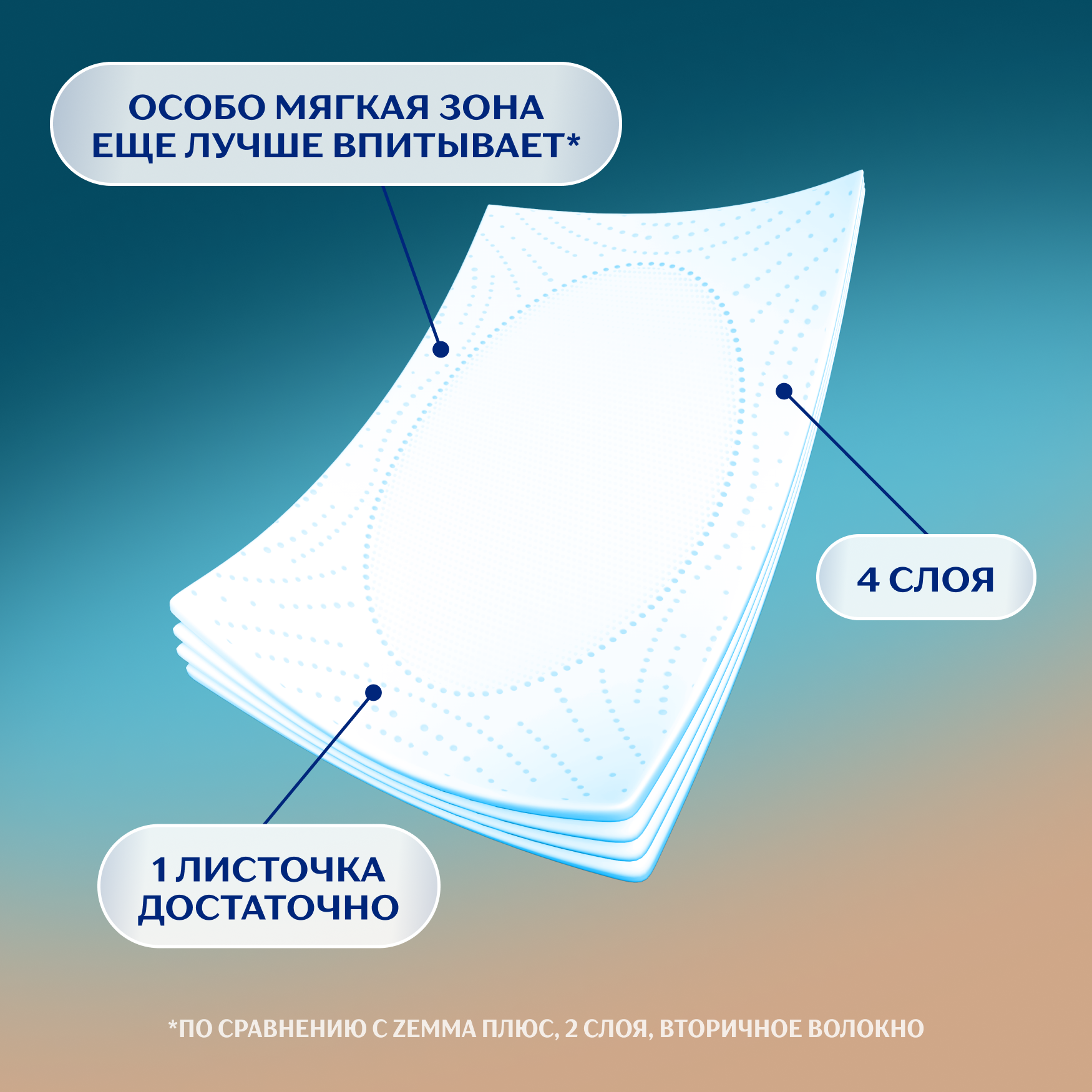 Туалетная бумага ZEMMA Only1, 4 слоя, 12 рулонов - фото №3