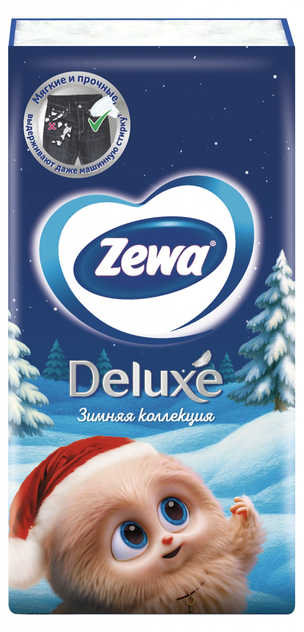 Платочки носовые Zewa Deluxe 3-слоя, 10 шт. Х 10 - фото №4